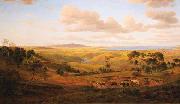 Eugene Guerard View of Geelong oil on canvas